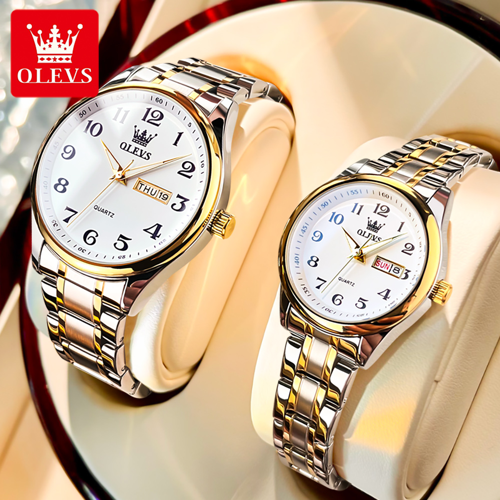 Luxury Watch Uk - OLEVS New Fashion Couple Watch for