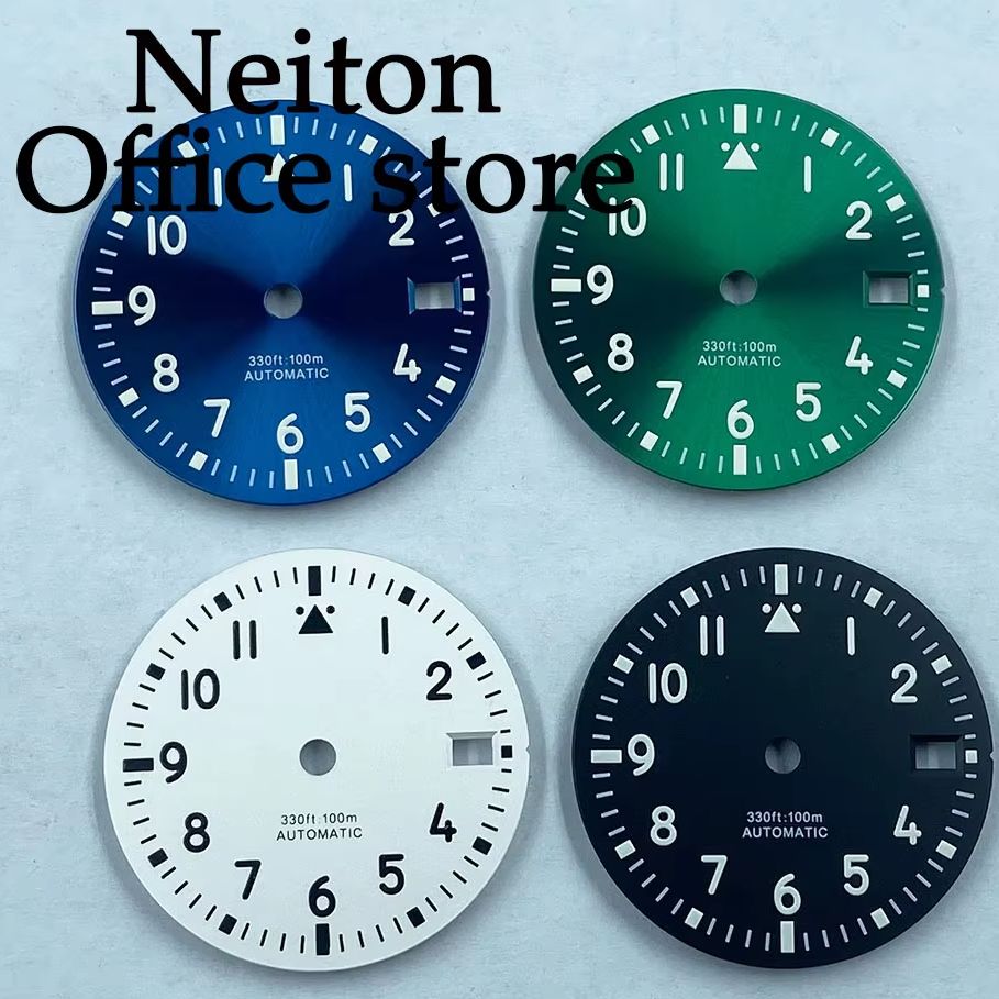 Luxury Watch Face - NEITON 29mm Black Blue Green White