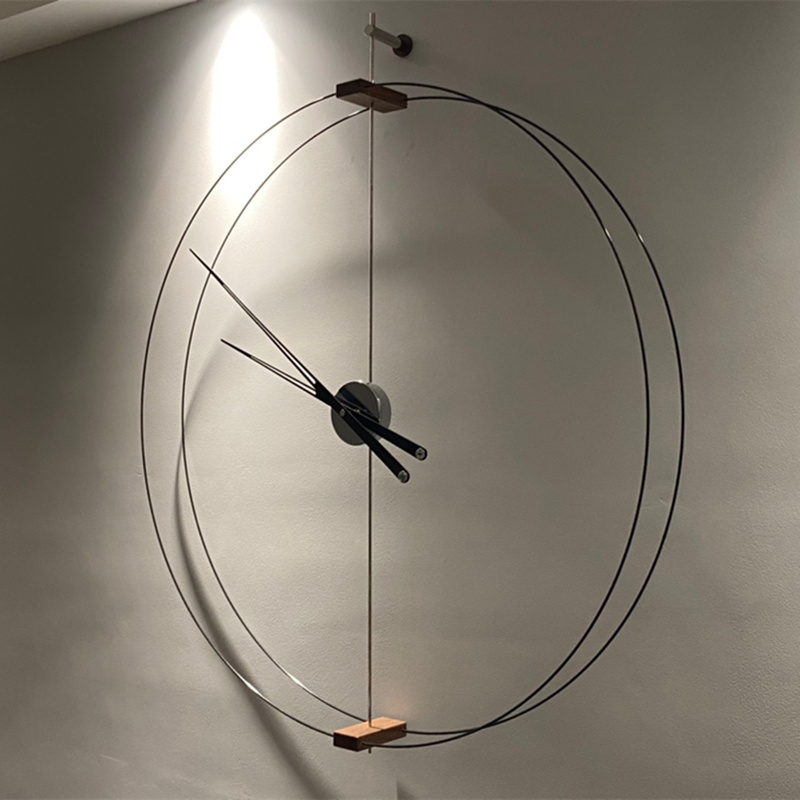 Luxury Watch Wall Clock - Spanish minimalist walnut wall clock Nordic