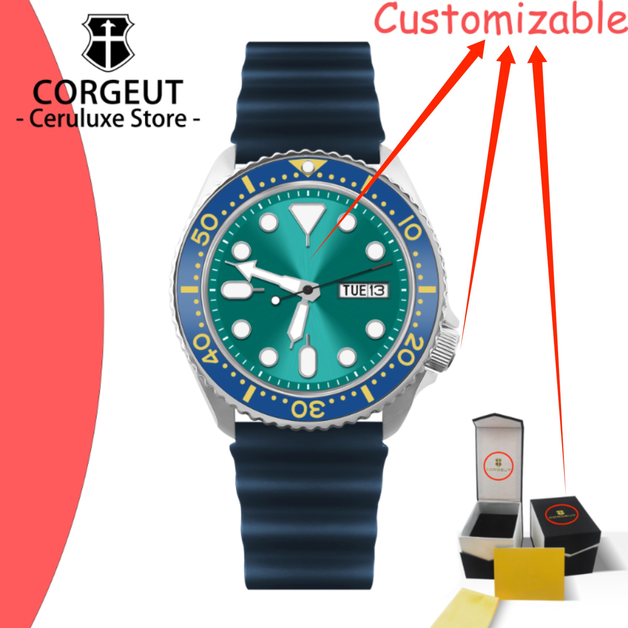 CUSTOM Logo Vintage Diver Watc - Luxury Watch Logos review and price