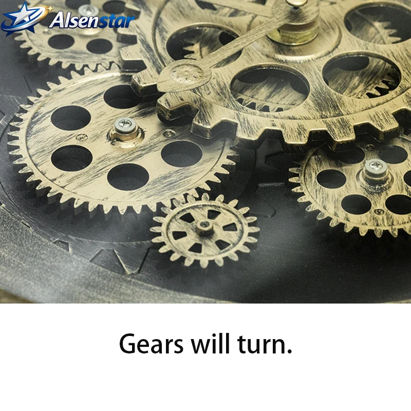 Luxury Industrial Gear Wall Cl - Luxury Watch Wall Clock review and price