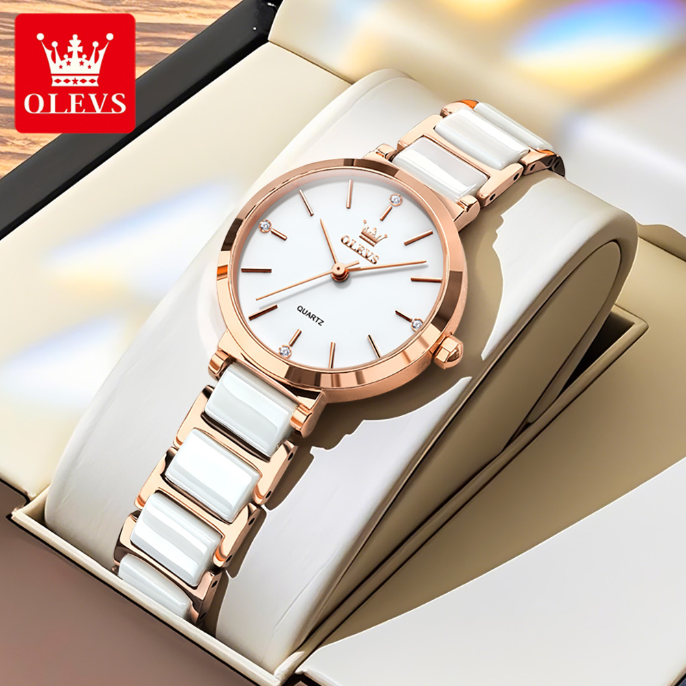 OLEVS Women Watch 5877 Luxury  - Luxury Watch Holder review and price