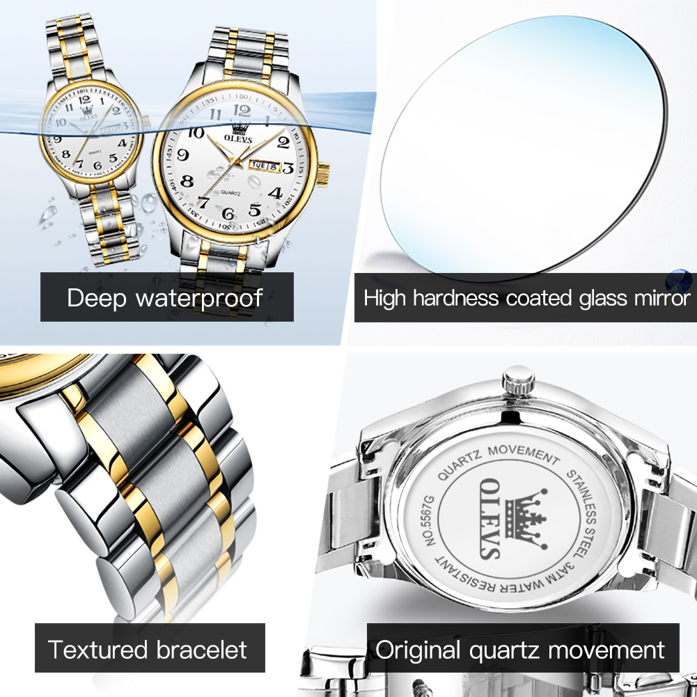 OLEVS New Fashion Couple Watch - Luxury Watch Uk review and price