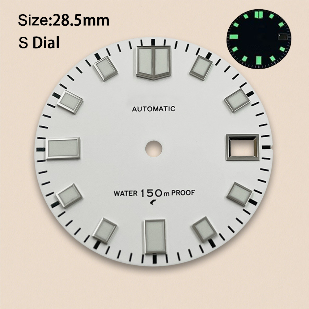 28.5mm S Logo Matte Dial Fit N - Luxury Watch Face review and price