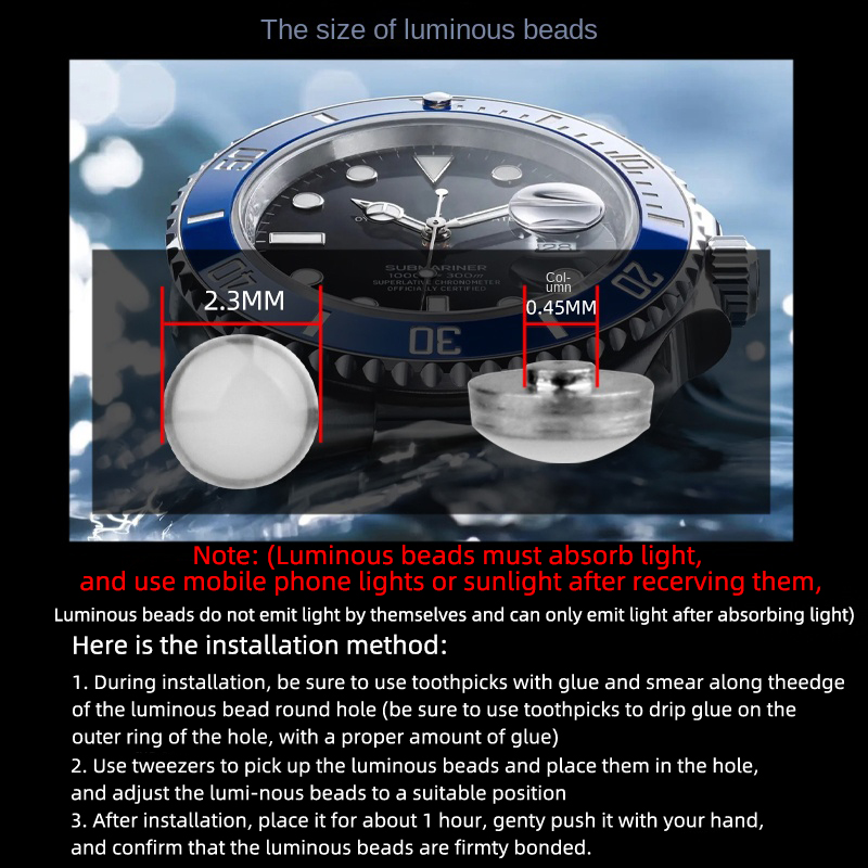 2.3x0.45mm Luminous pip For Se - Luxury Watch Online review and price