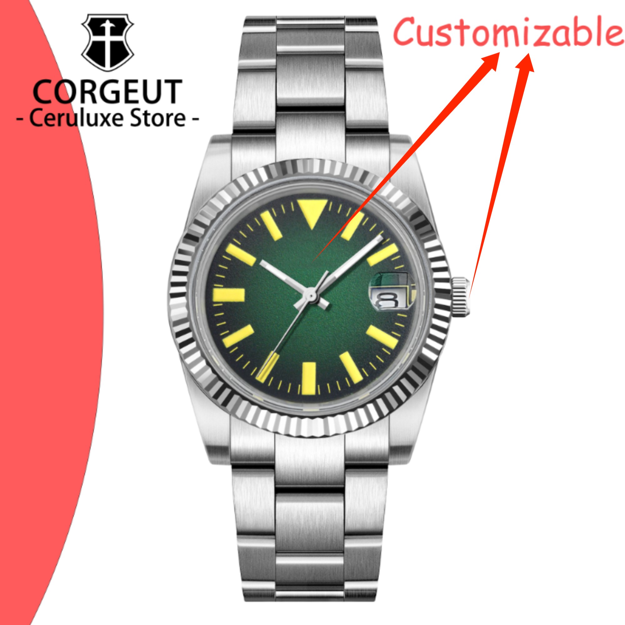 Custom Logo 36/39mm New NH35 A - Luxury Watch Logos review and price