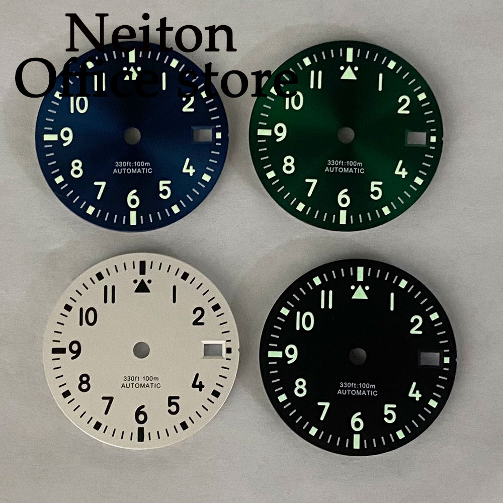 NEITON 29mm Black Blue Green W - Luxury Watch Face review and price