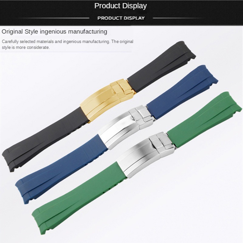 Rubber Watch For Rolex Black G - Luxury Watch Online review and price
