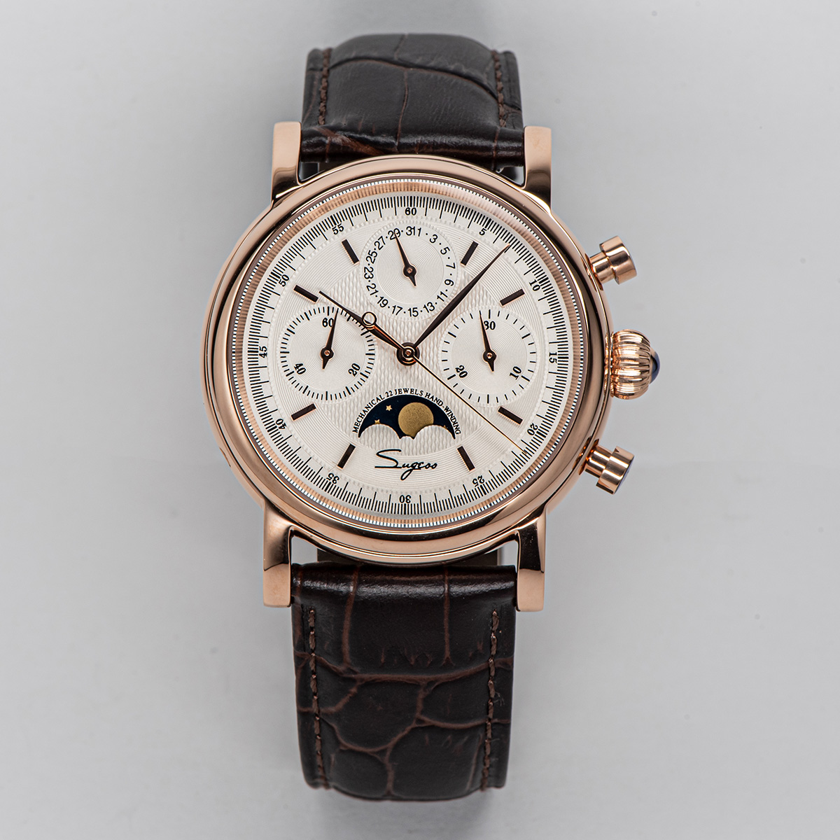 Sugess Pilot Chronograph Mecha - Luxury Watch On Sale review and price