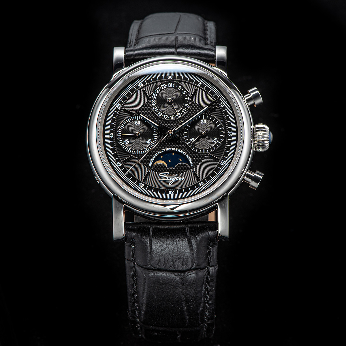 Sugess Pilot Chronograph Mecha - Luxury Watch On Sale review and price