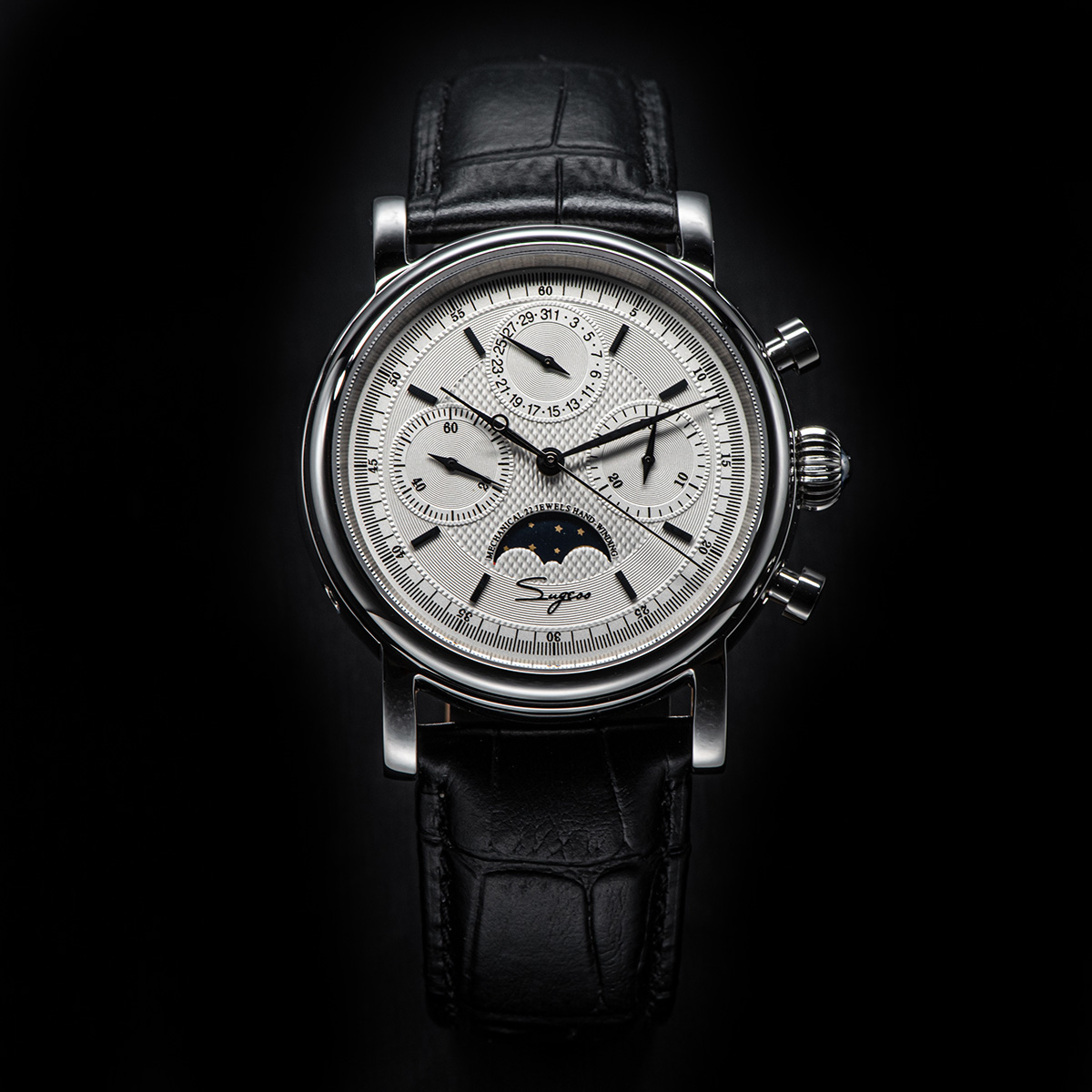 Sugess Pilot Chronograph Mecha - Luxury Watch On Sale review and price