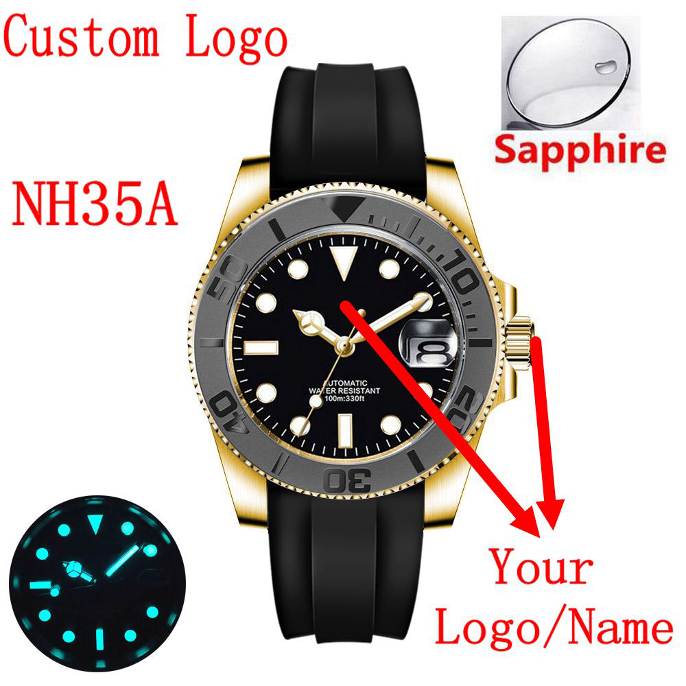 Custom logo 40mLuxury NH35/ Mi - Luxury Watch Logos review and price