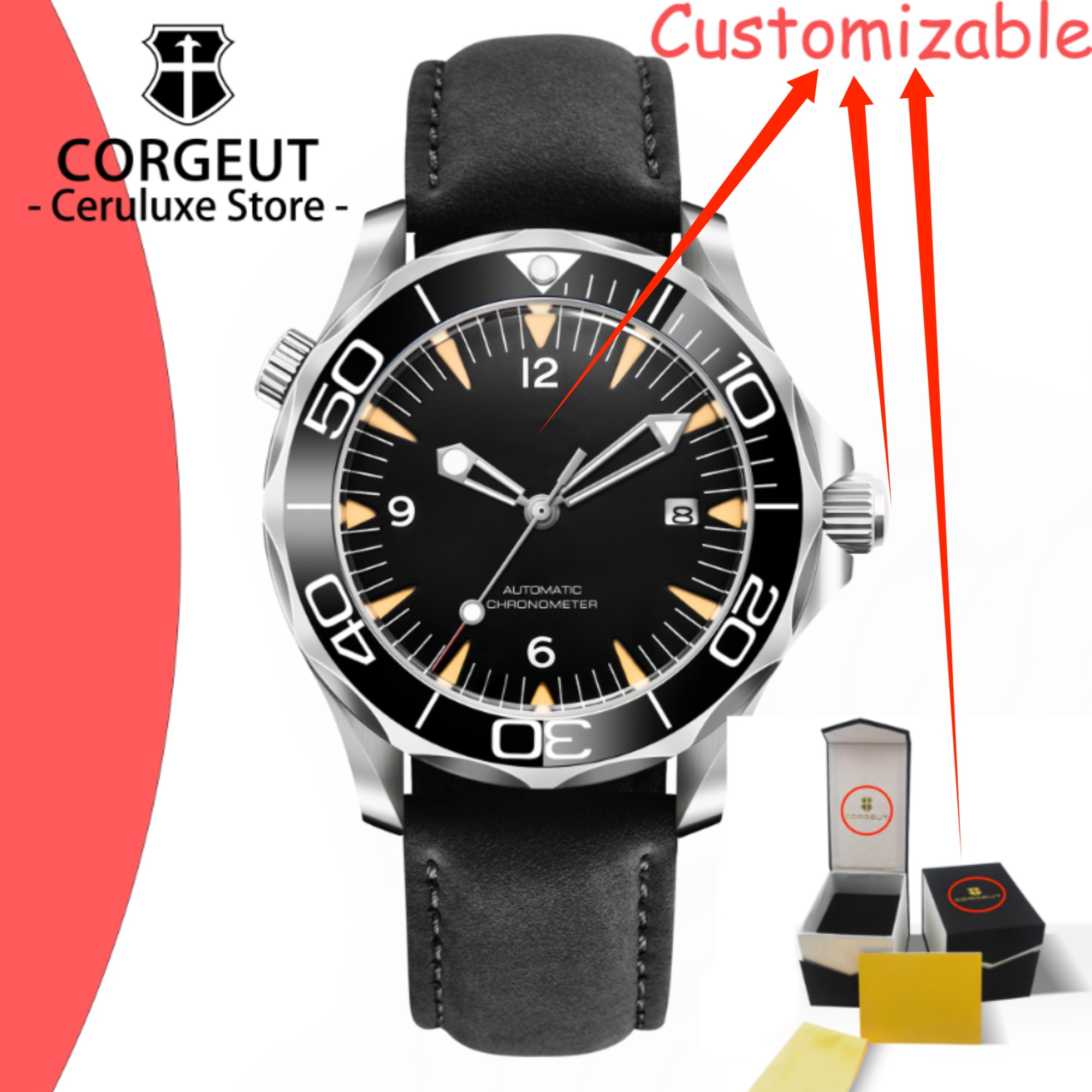 CUSTOM Logo Sapphire Glass Aut - Luxury Watch Logos review and price